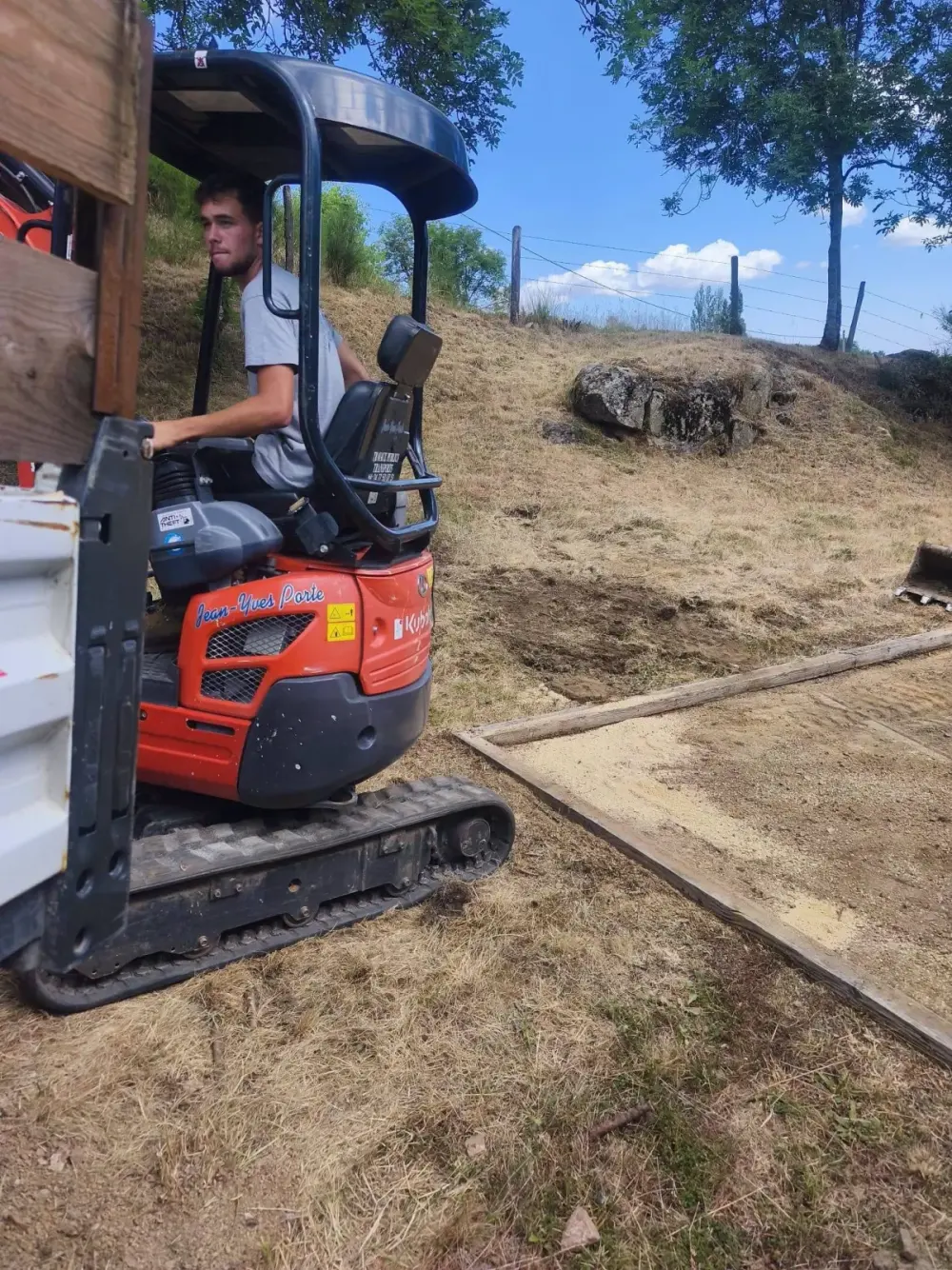 Rénovation d’un terrain de pétanque — vue 2